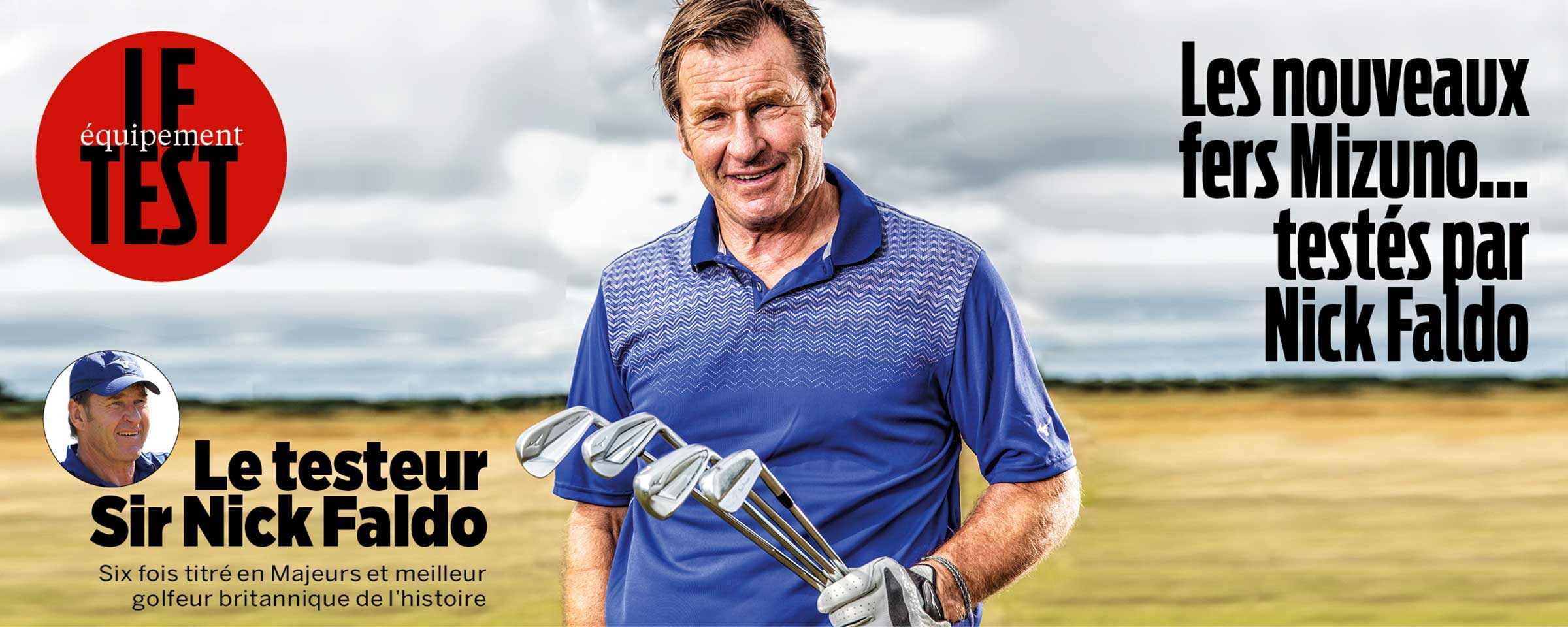 Le testeur Sir Nick Faldo